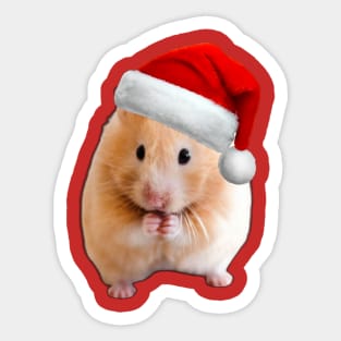 christmas hamster Sticker